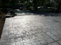 Random slate concrete driveway - almost finished!