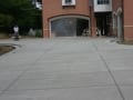 Standard gray concrete driveway