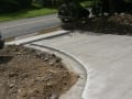 Concrete driveway ready for in-laid pavers