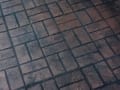 Our stamped concrete pattern in basketweave brick