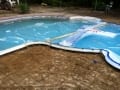 Prepped with wire mesh for pool surrounding